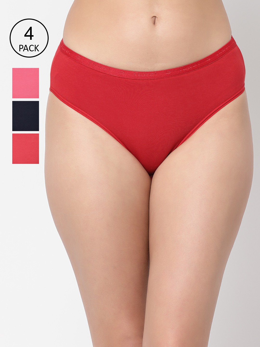 

Floret Women Pack Of 4 Assorted Hipster Briefs