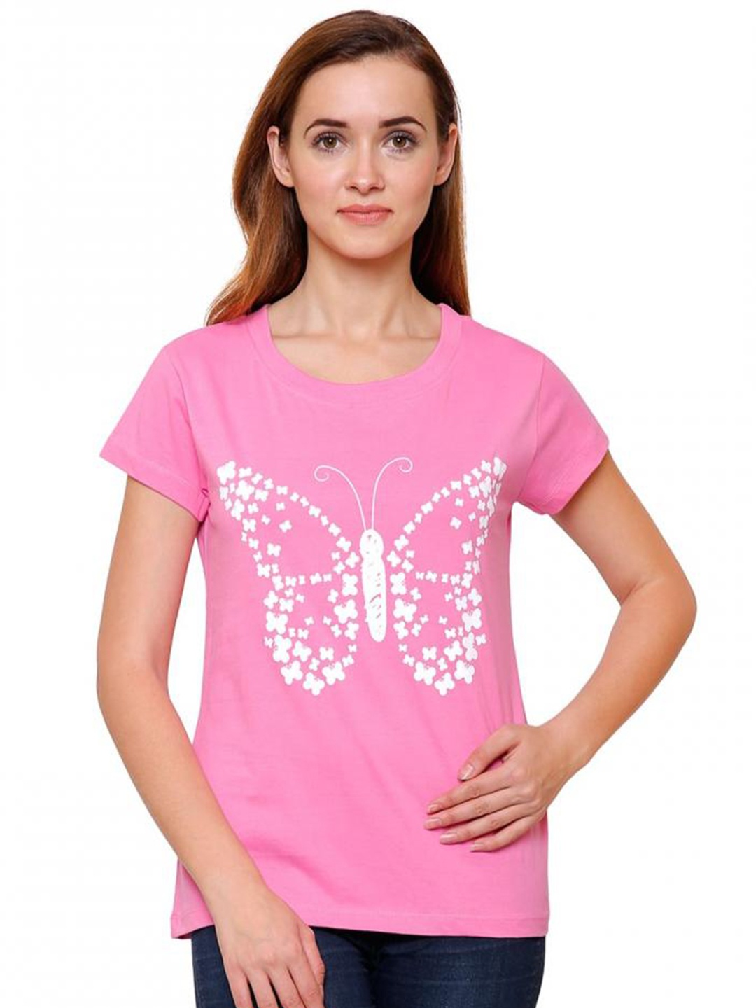 

DYCA Women Pink Printed T-shirt