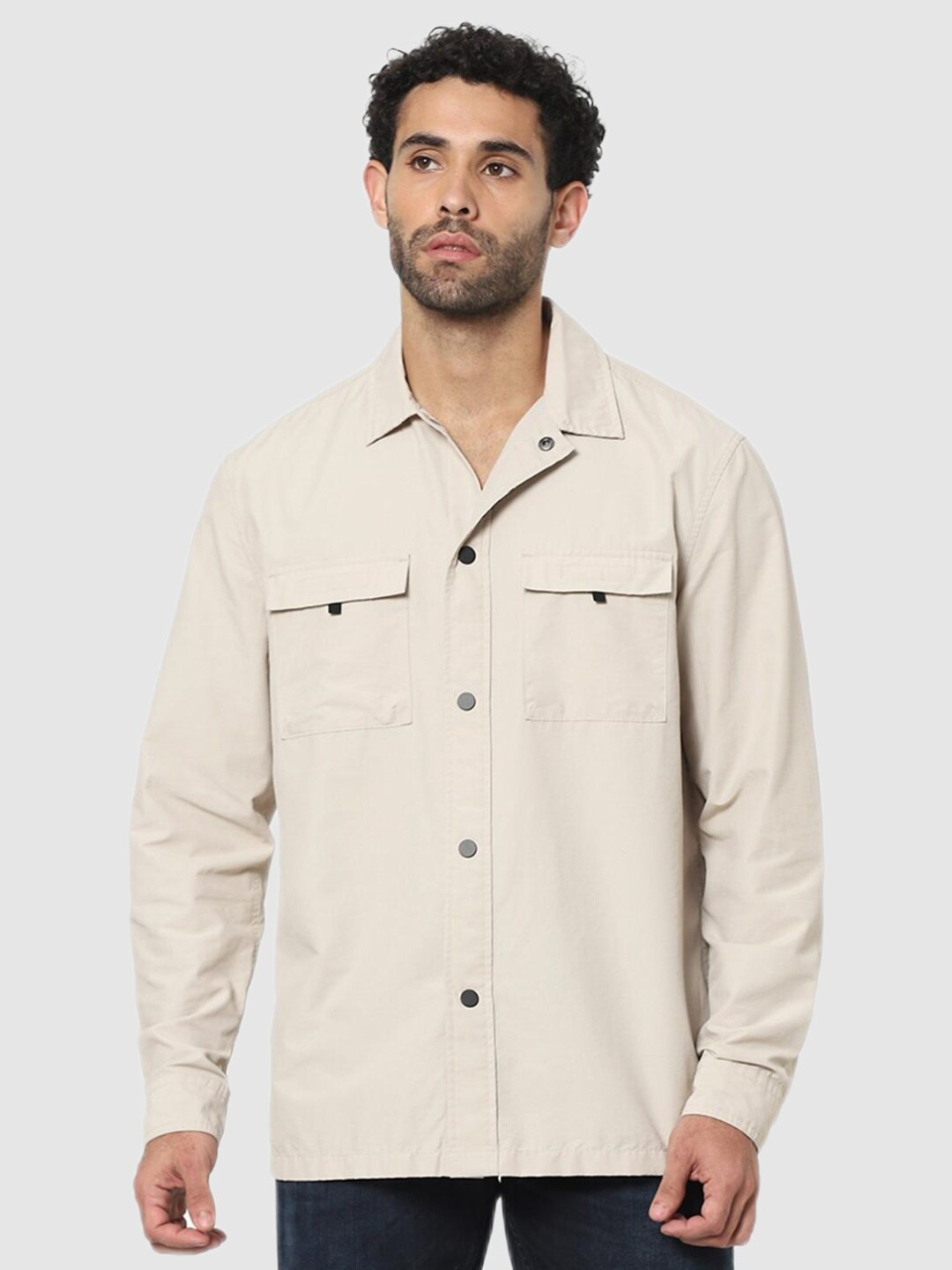 

Celio Men Beige Classic Casual Shirt