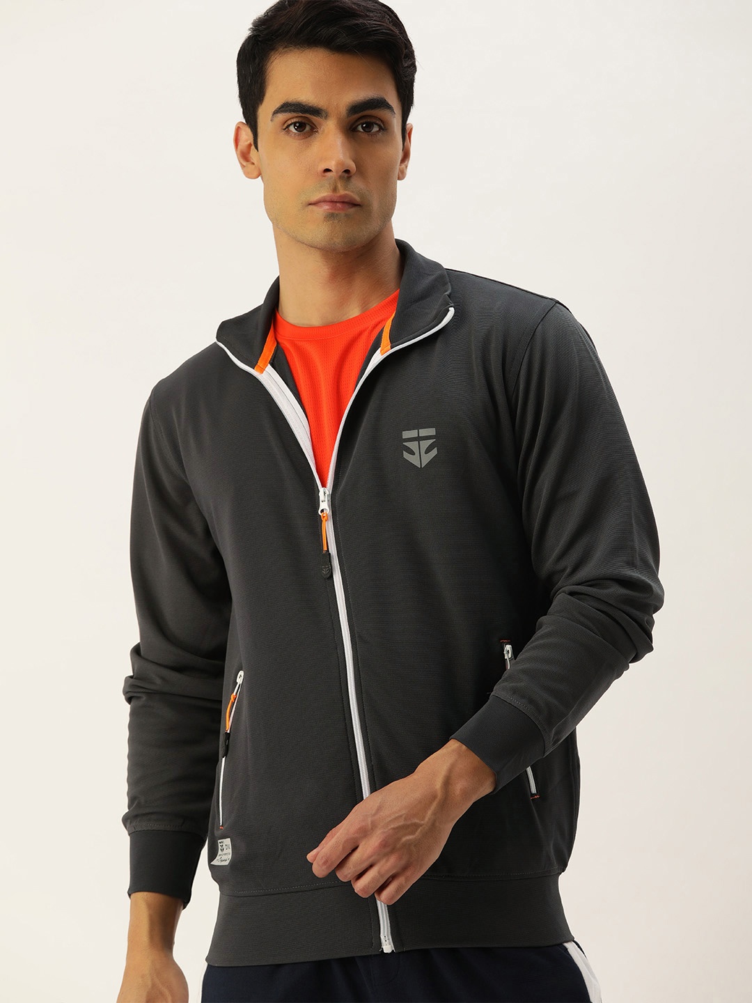 

Sports52 wear Men Grey Lightweight Training Sporty Jacket