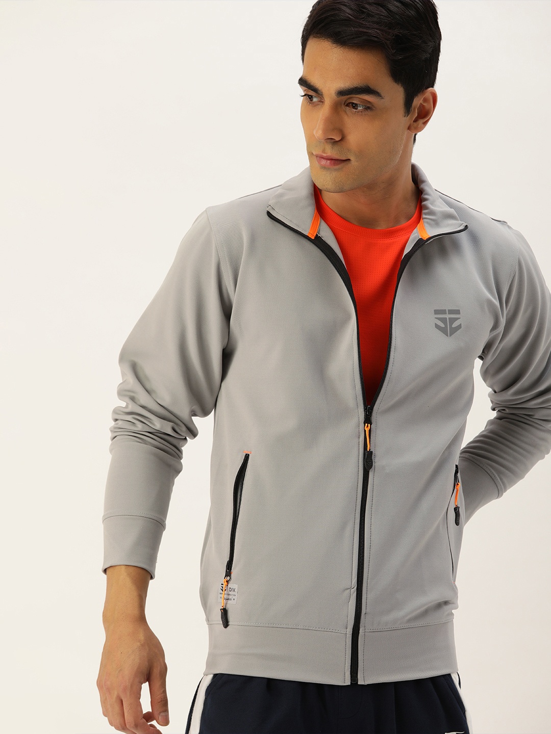 

Sports52 wear Men Grey Lightweight Training Sporty Jacket