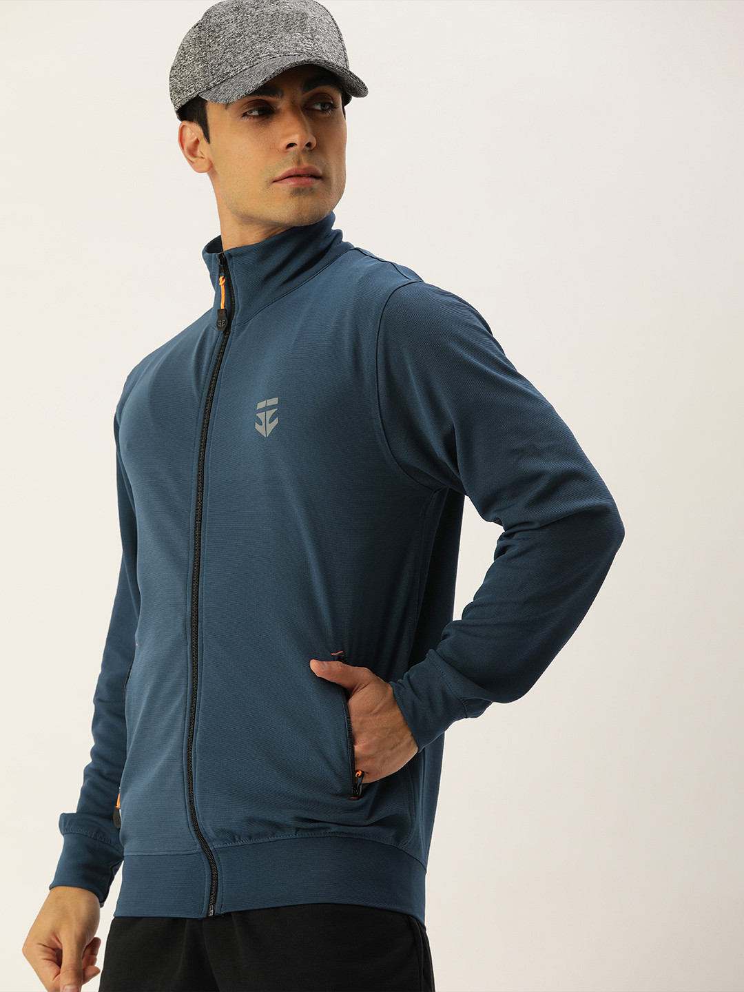 

Sports52 wear Men Navy Blue Lightweight Training Sporty Jacket
