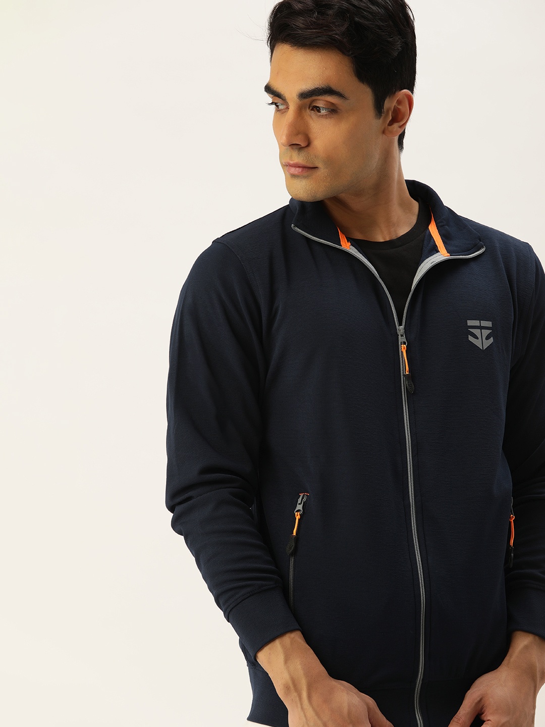 

Sports52 wear Men Navy Blue Lightweight Training Sporty Jacket