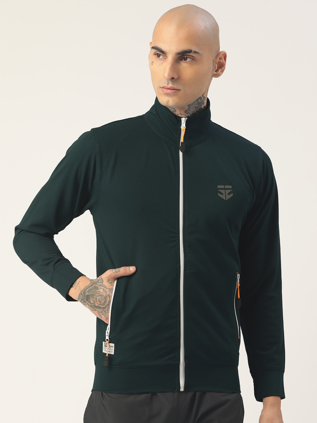 

Sports52 wear Men Green Solid Sweatshirt