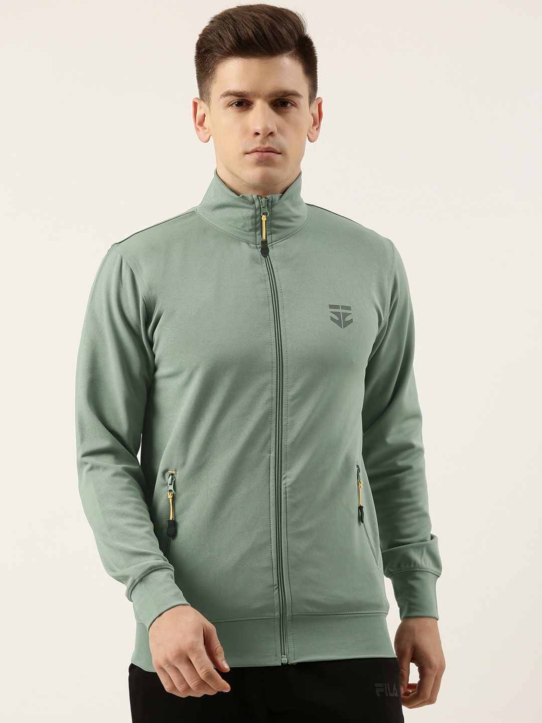 

Sports52 wear Men Green Solid Lightweight Dry Fit Training Jacket