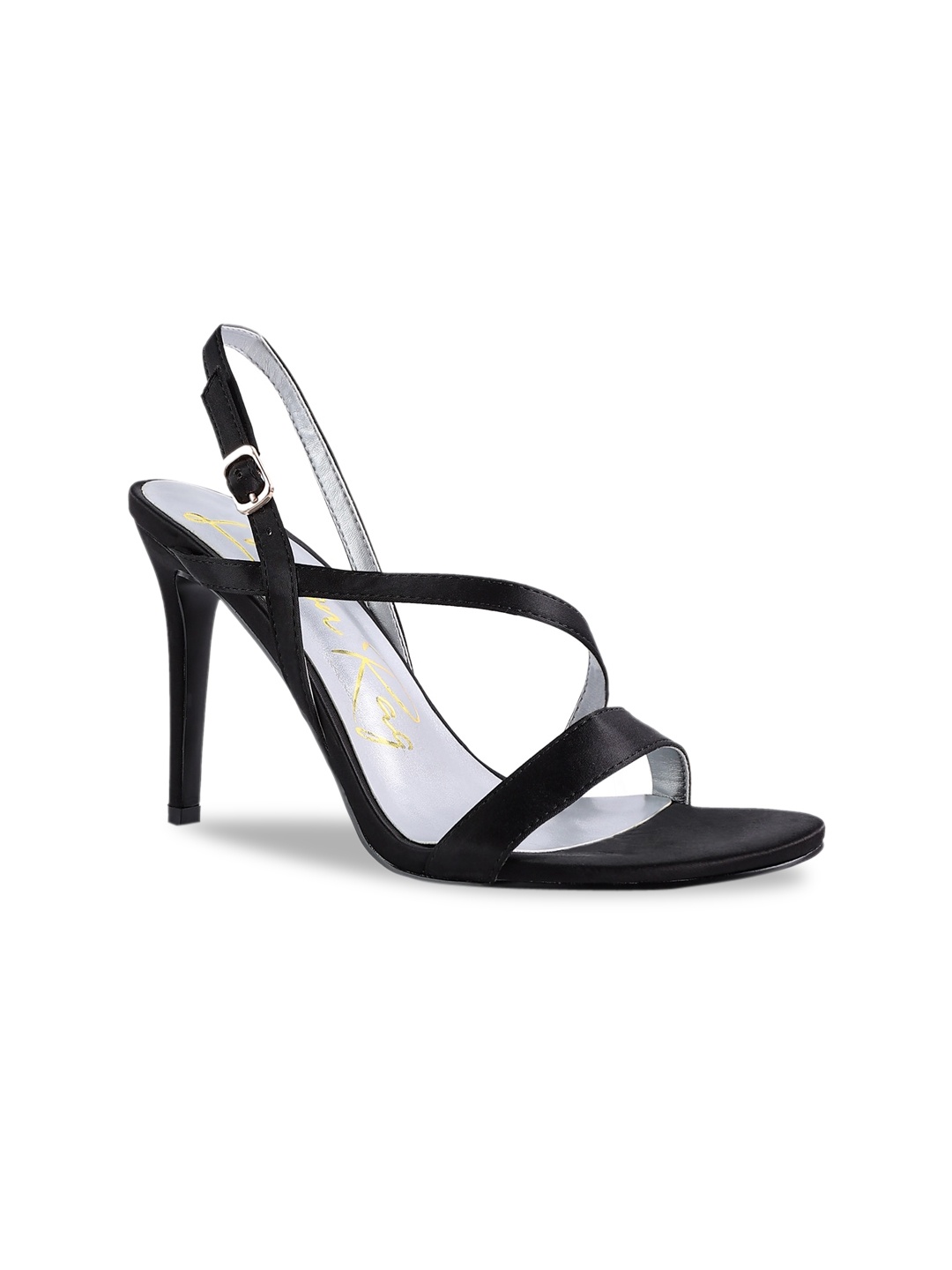 

London Rag Women Black Party Stiletto Heels with Buckles