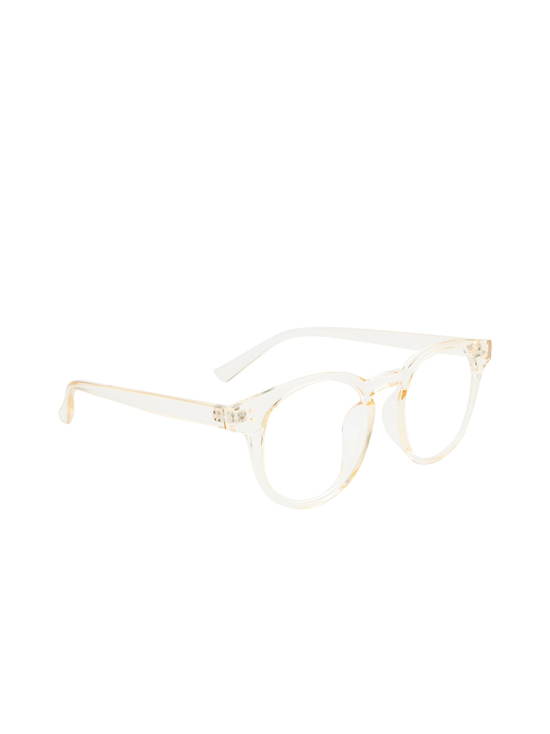 

Ted Smith Unisex Yellow & White Full Rim Round Frames