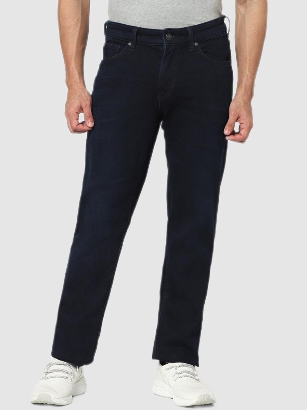 

Celio Men Navy Blue Jean Straight Fit Stretchable Jeans