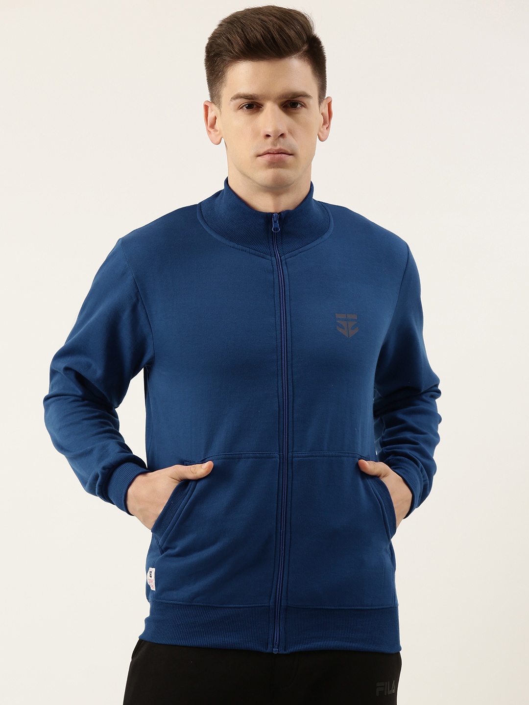 

Sports52 wear Men Navy Blue Solid Lightweight Dry Fit Training Jacket
