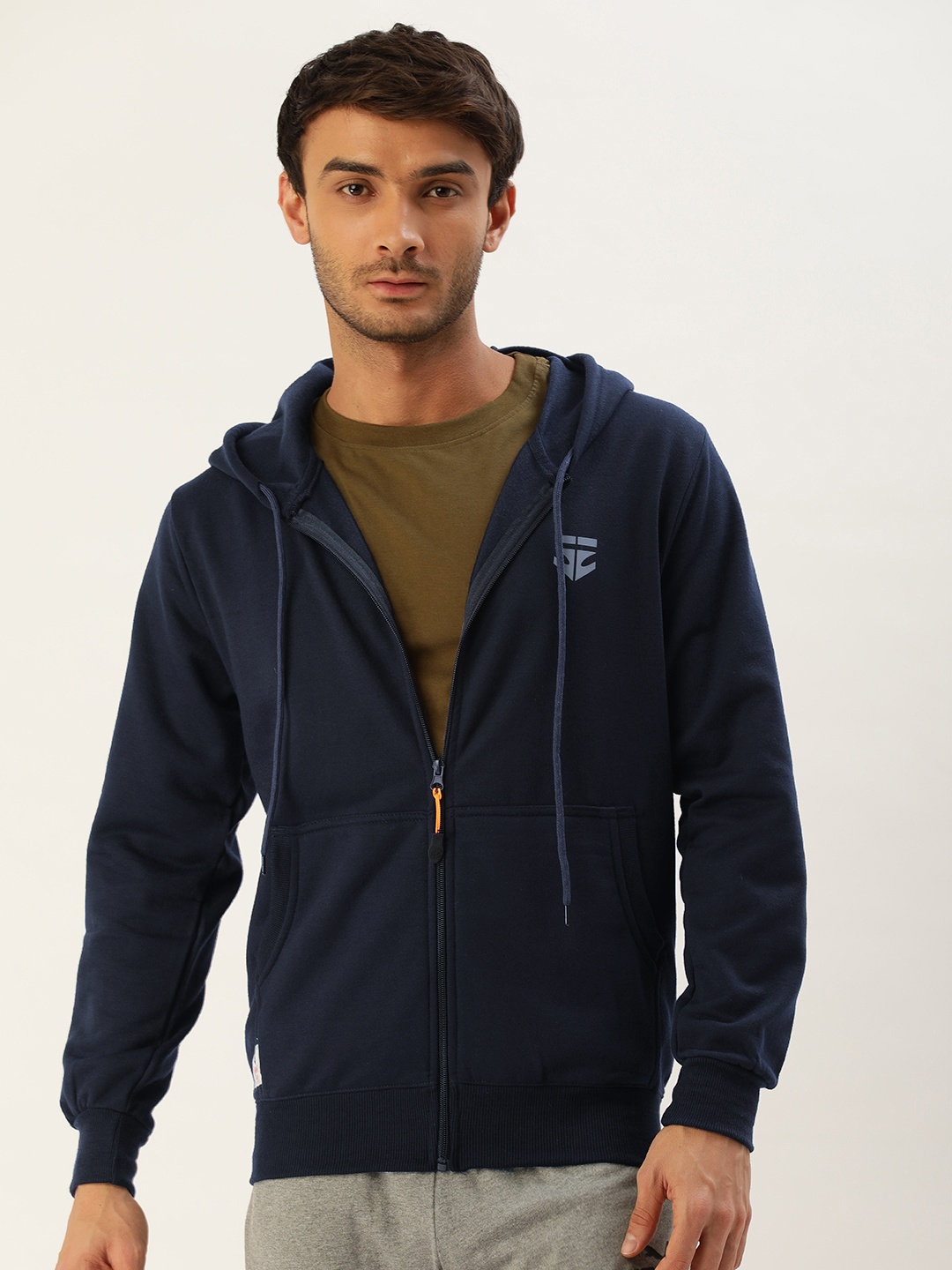 

Sports52 wear Men Lightweight Training or Gym Hooded Sporty Jacket, Navy blue