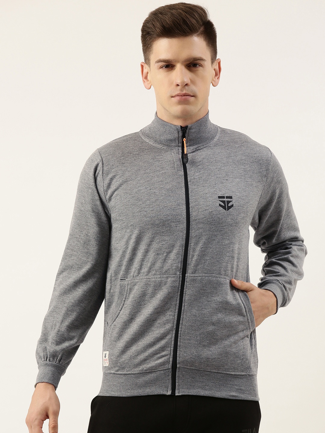 

Sports52 wear Men Grey Solid Lightweight Dry Fit Training Jacket