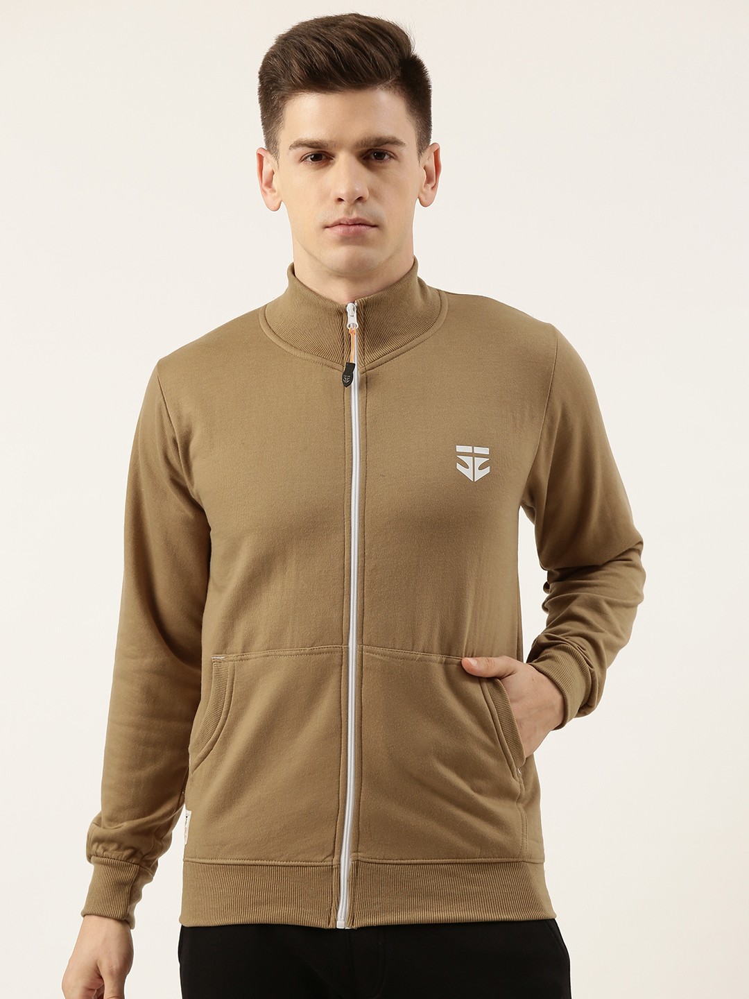 

Sports52 wear Men Brown Solid Lightweight Dry Fit Training Jacket