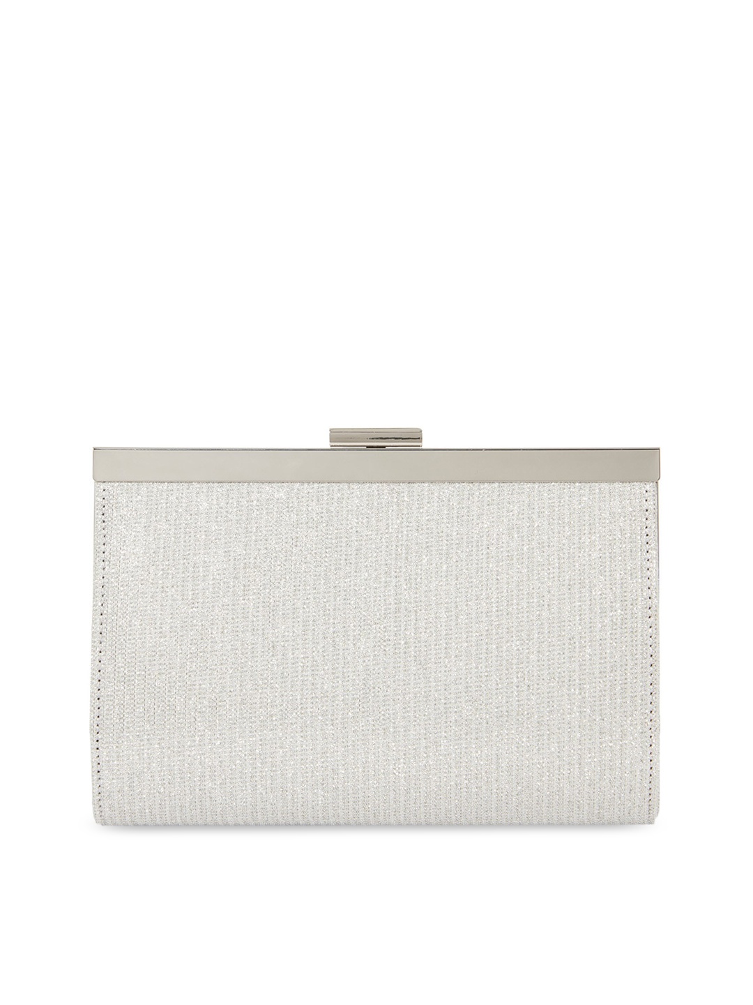 

Forever New Silver-Toned Embellished Purse Clutch