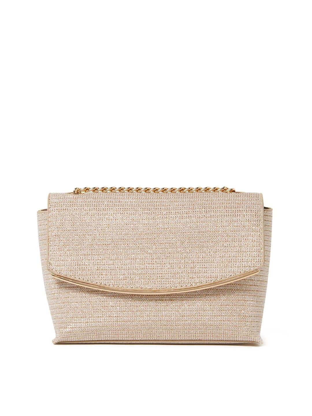 

Forever New Gold-Toned Embellished Purse Clutch