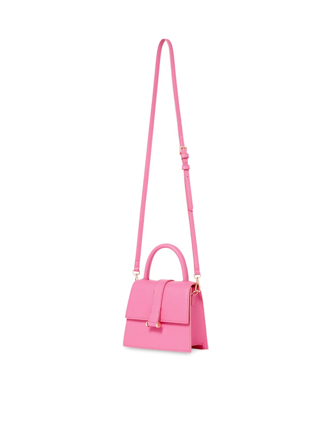 

Forever New Pink Structured Satchel Bag