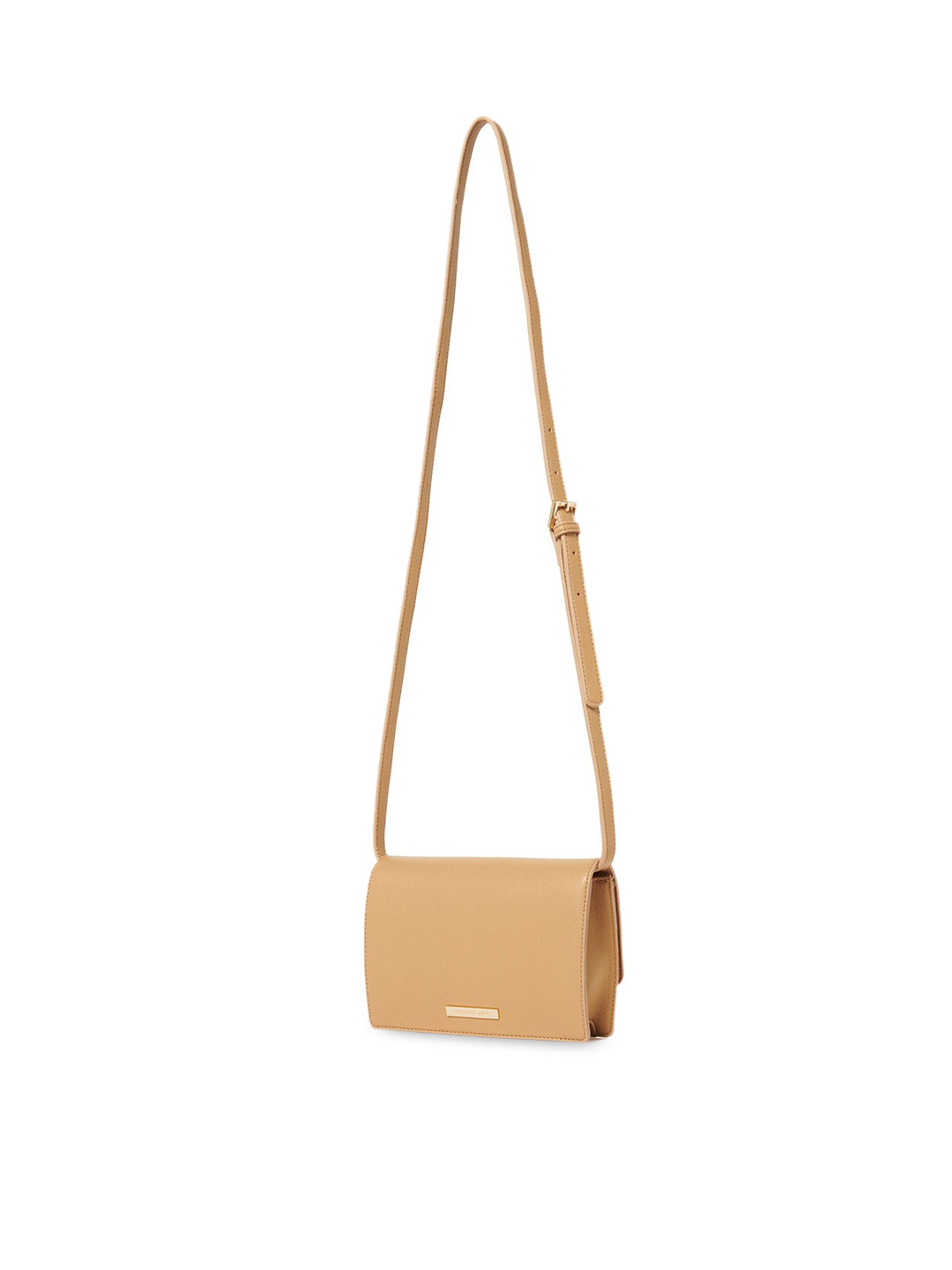 

Forever New Beige Structured Sling Bag