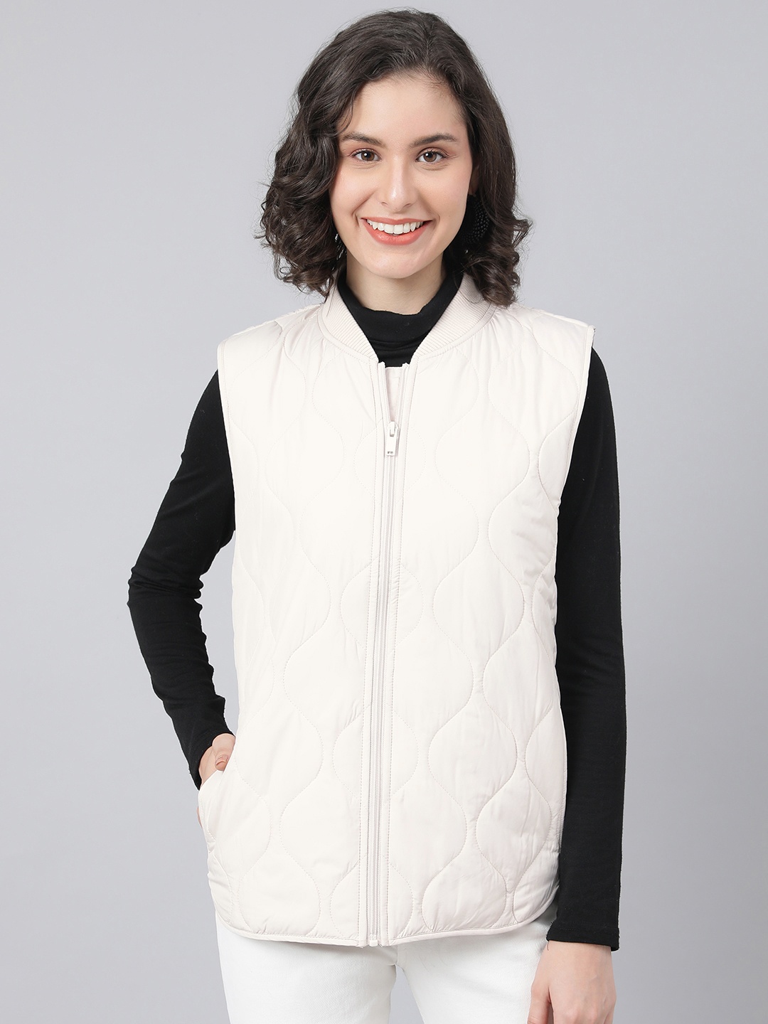 

Marks & Spencer Women Beige Padded Jacket