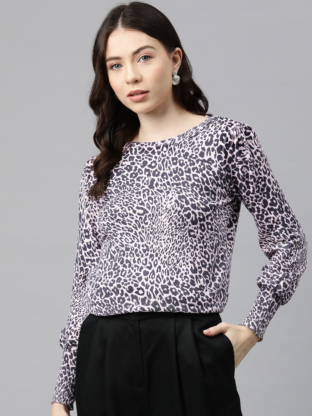 

Marks & Spencer Animal Print Pullover, Pink