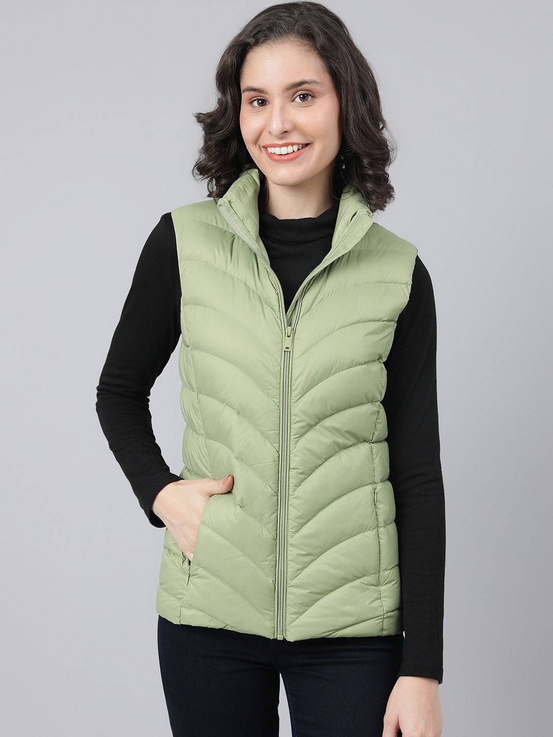 

Marks & Spencer Women Green Padded Jacket