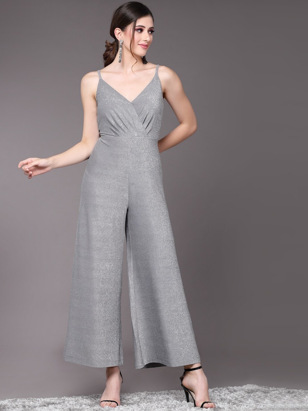 

KASSUALLY Grey Basic Jumpsuit