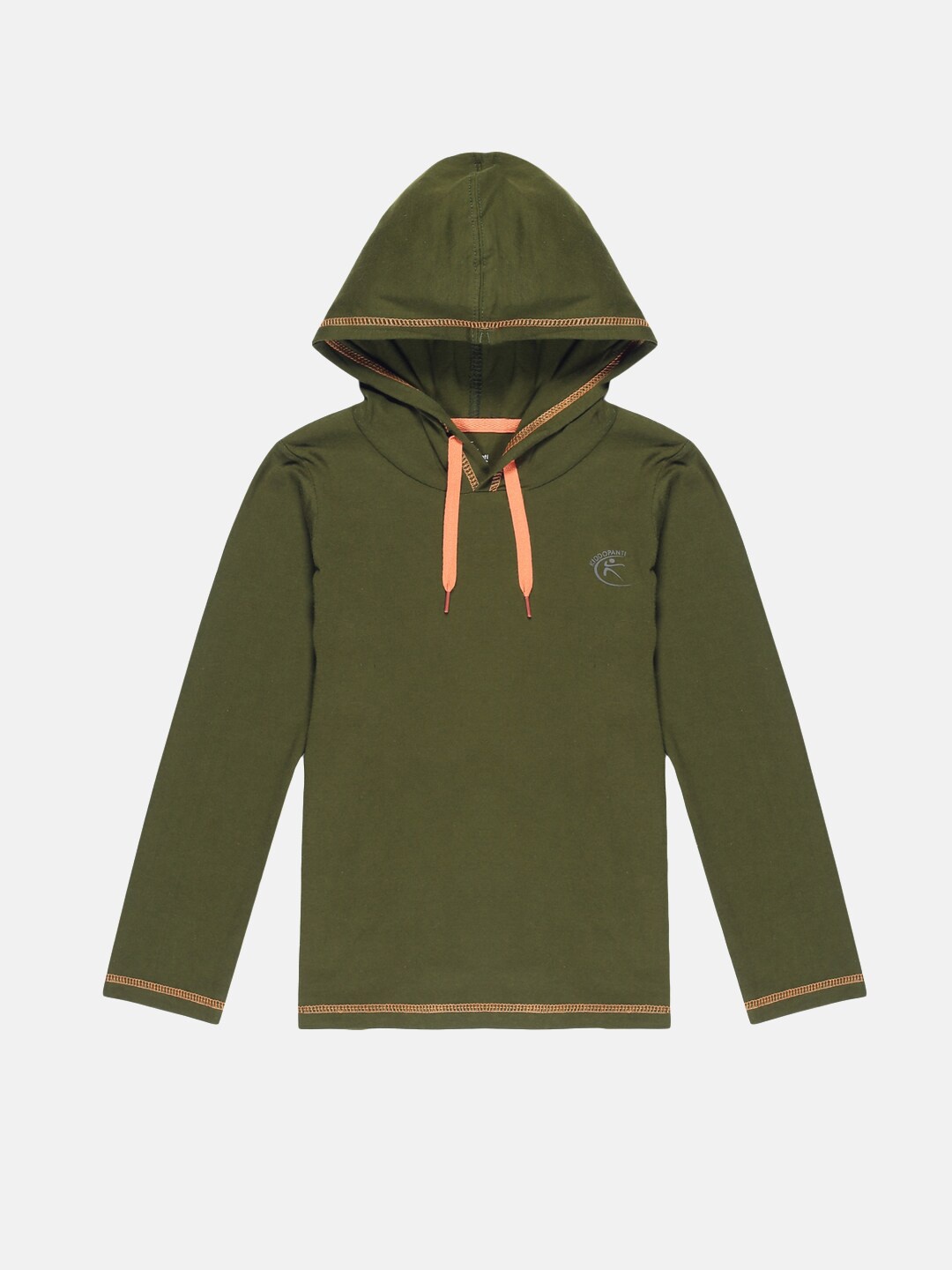 

KiddoPanti Boys Green Hooded T-shirt