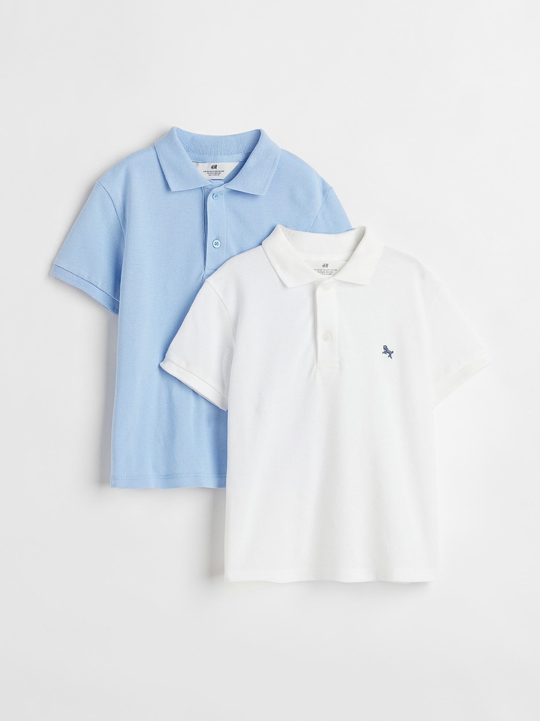 

H&M Boys Blue & White 2-Pack Cotton Polo Shirts