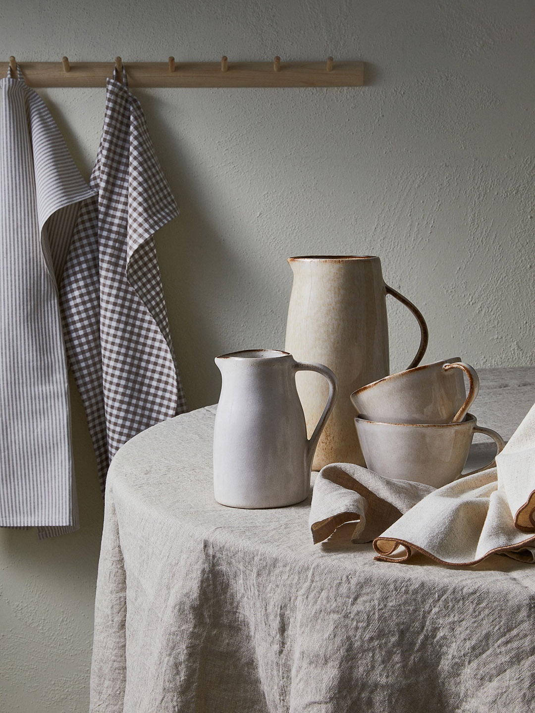 

H&M Beige Stoneware Jug