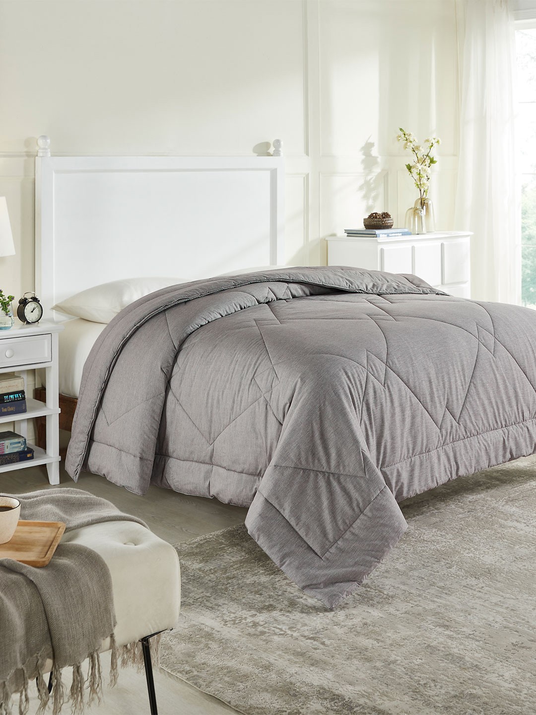 

Trident Grey AC Room 150 GSM Double Bed Comforter