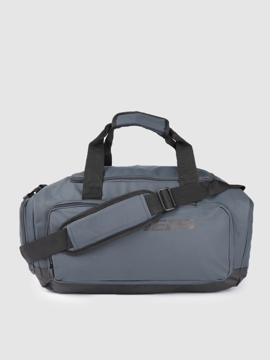 

Skechers Brand Logo Printed Medium Duffel Bag, Navy blue