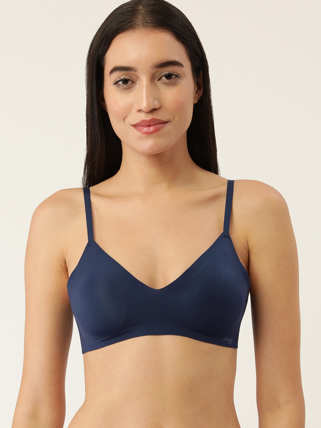 

Sloggi Woman Zero Feel Ultra Soft Padded Non-Wired T-Shirt Bra, Navy blue