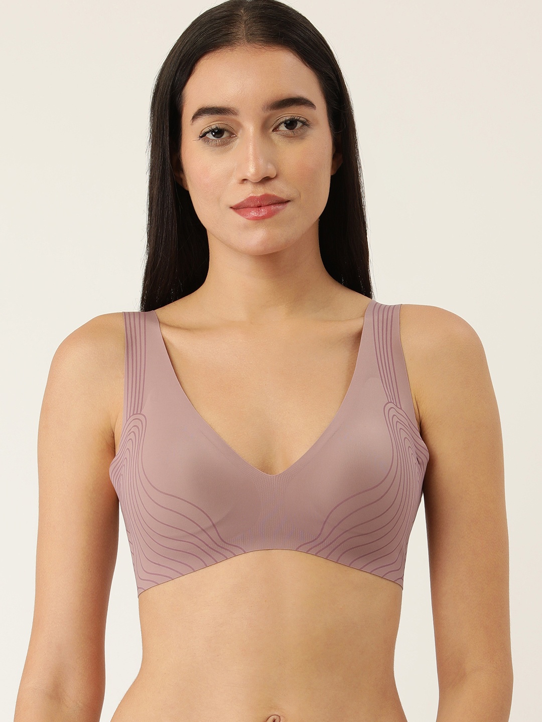 

Sloggi Woman Zero Feel Removable Padded Non-Wired Slip-On Bra, Brown