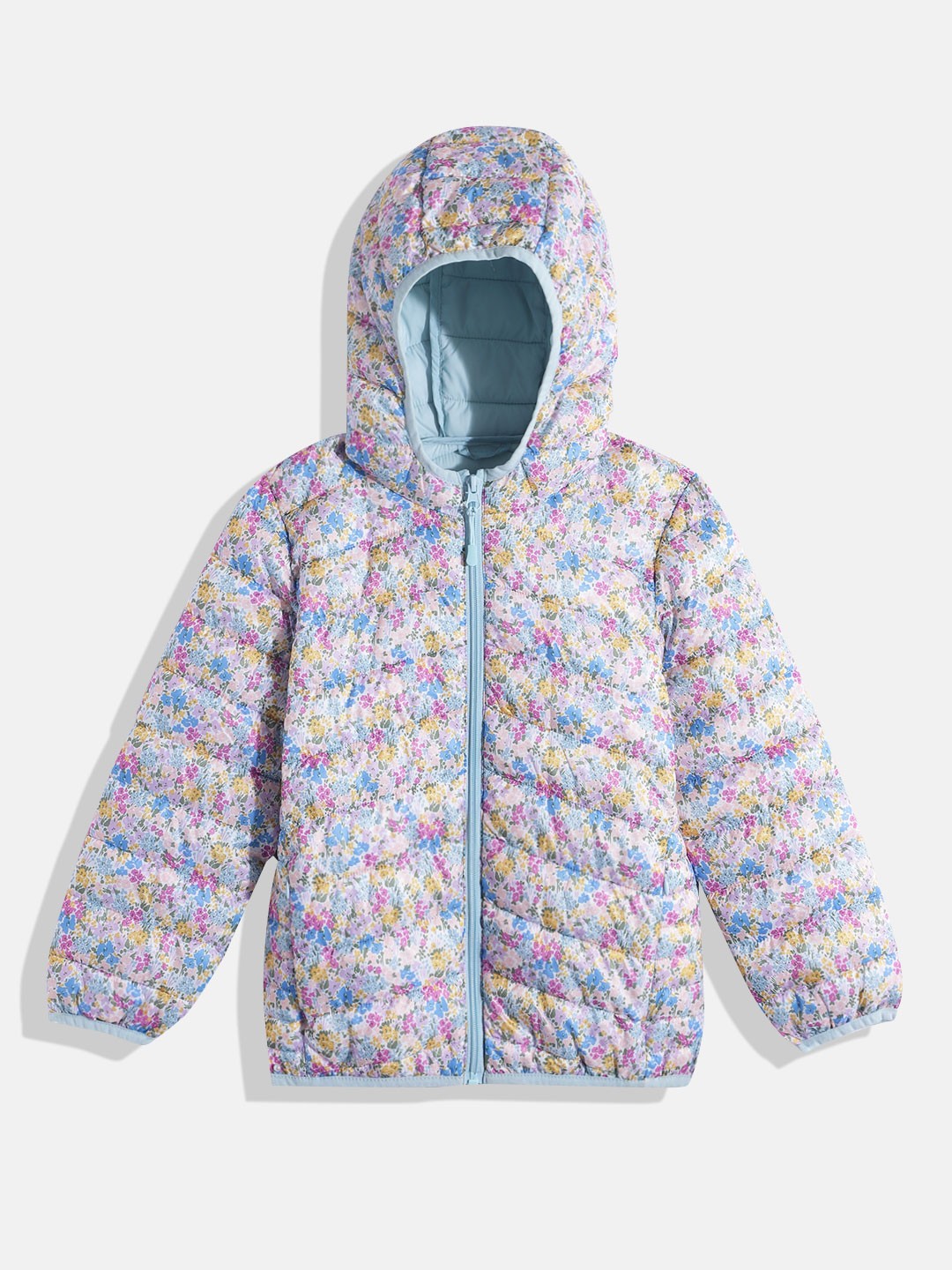 

Marks & Spencer Kids Floral Printed Outdoor Hooded Padded Jacket, Multi