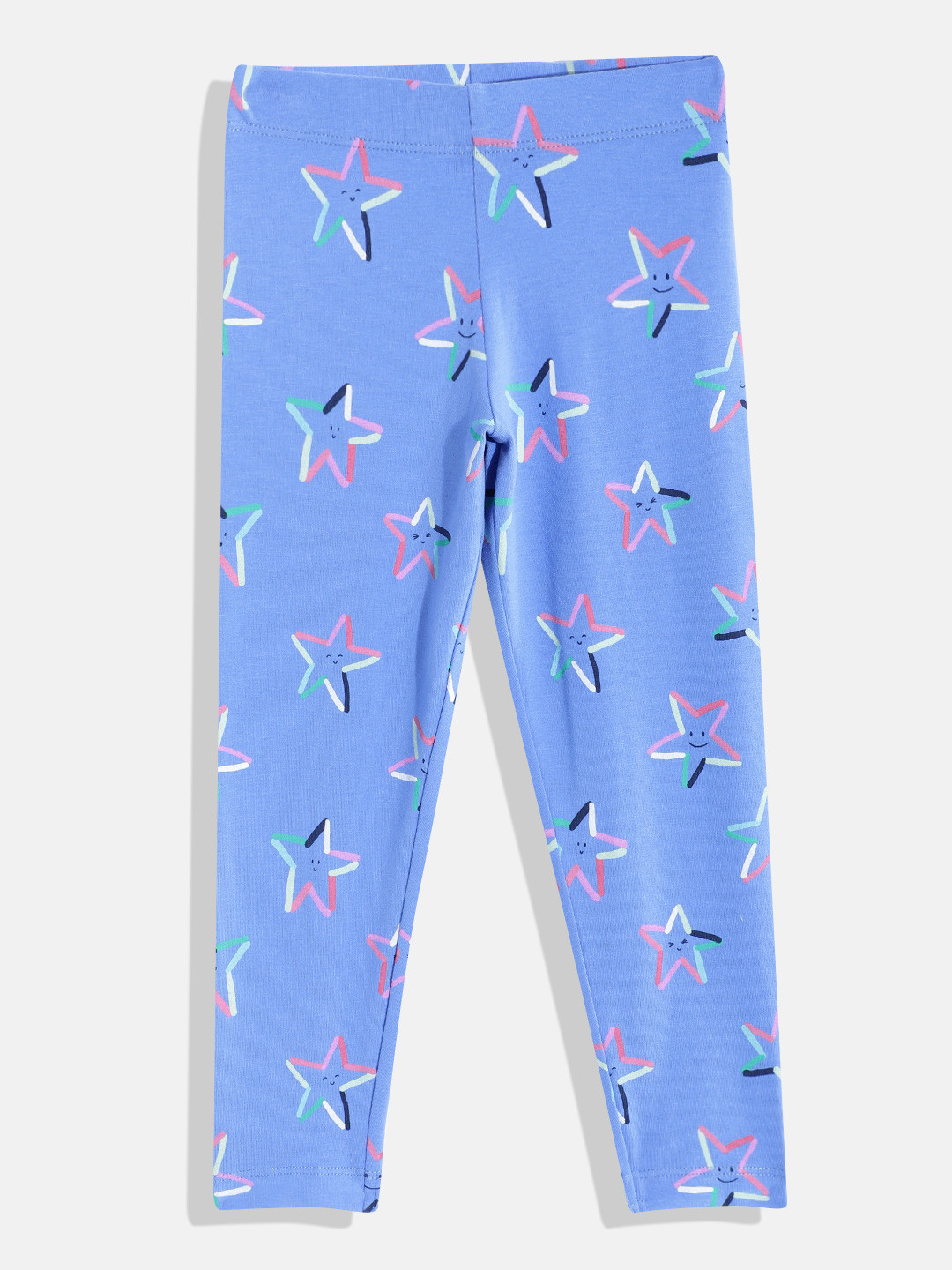 

Marks & Spencer Girls Star Printed Stretchable Leggings, Blue