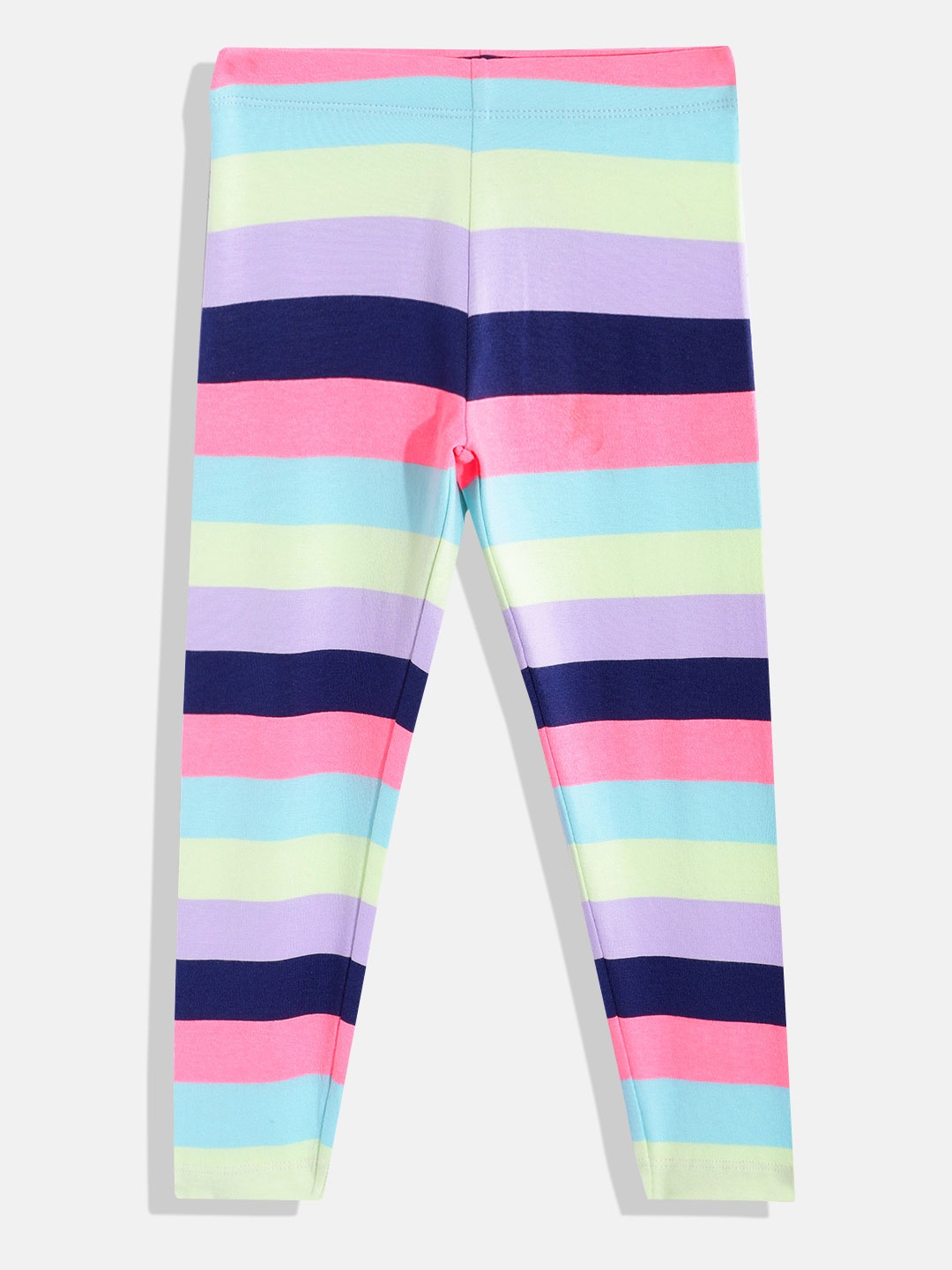 

Marks & Spencer Girls Striped Stretchable Leggings, Multi