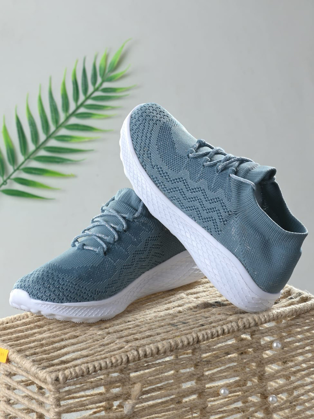 

Roadster Women Blue Woven Design Sneakers
