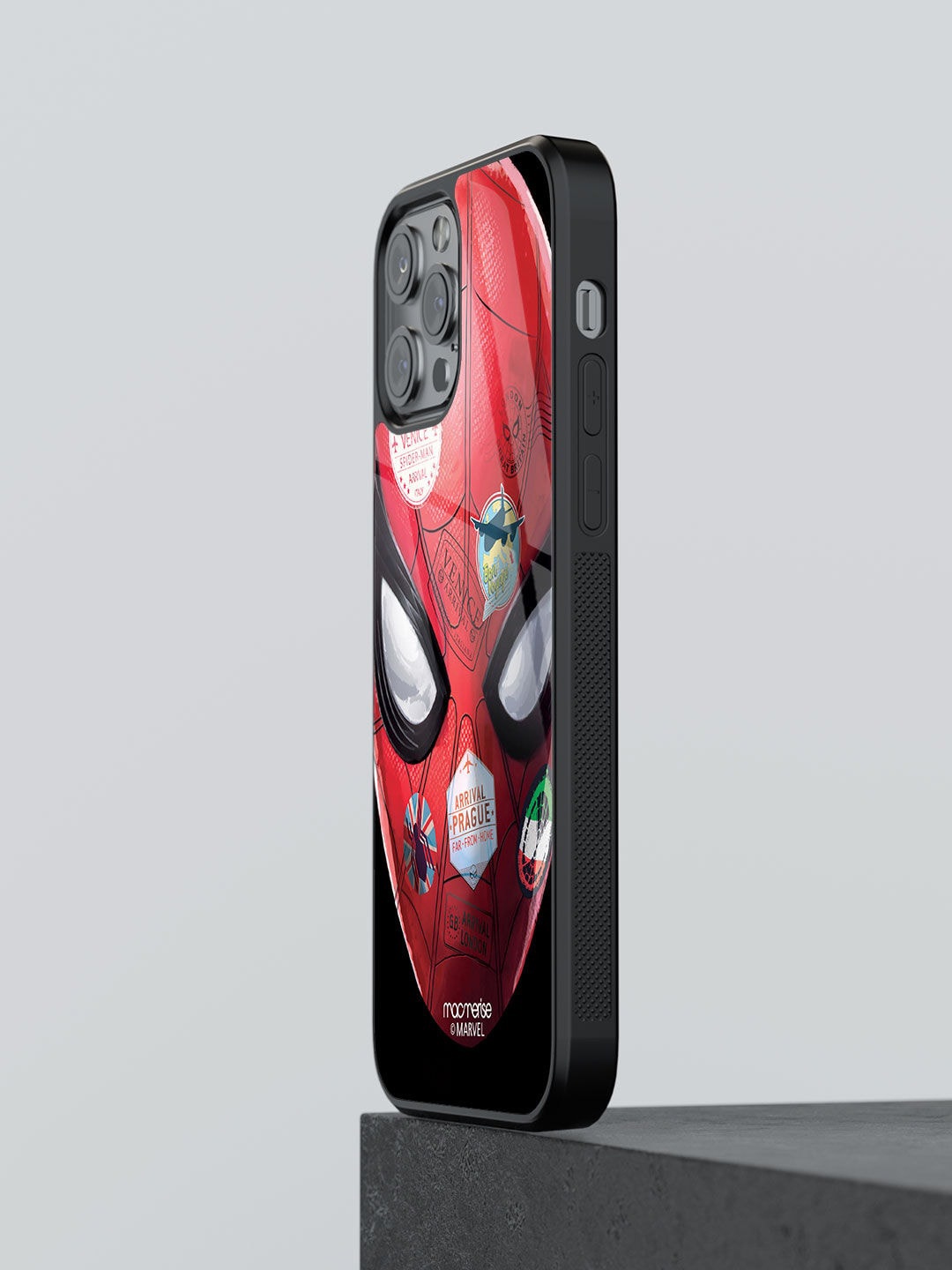 

macmerise Red & Black Printed iPhone 12 Pro Mobile Phone Case