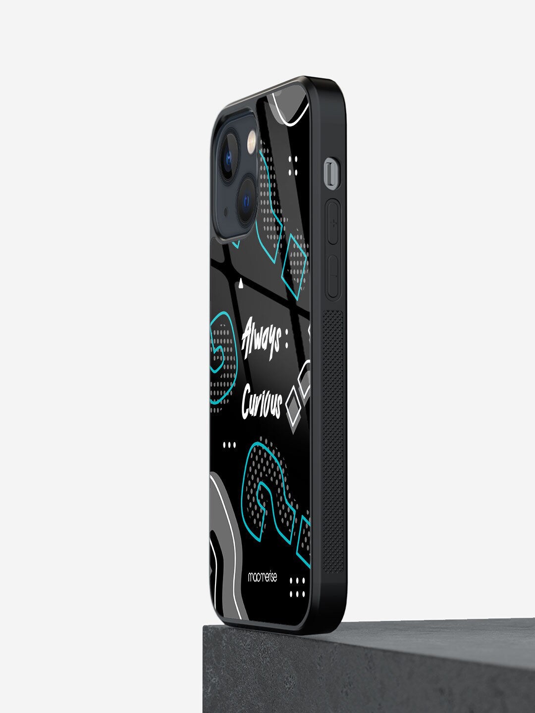 

macmerise Black & Grey Typography Printed iPhone 13 Mobile Phone Case