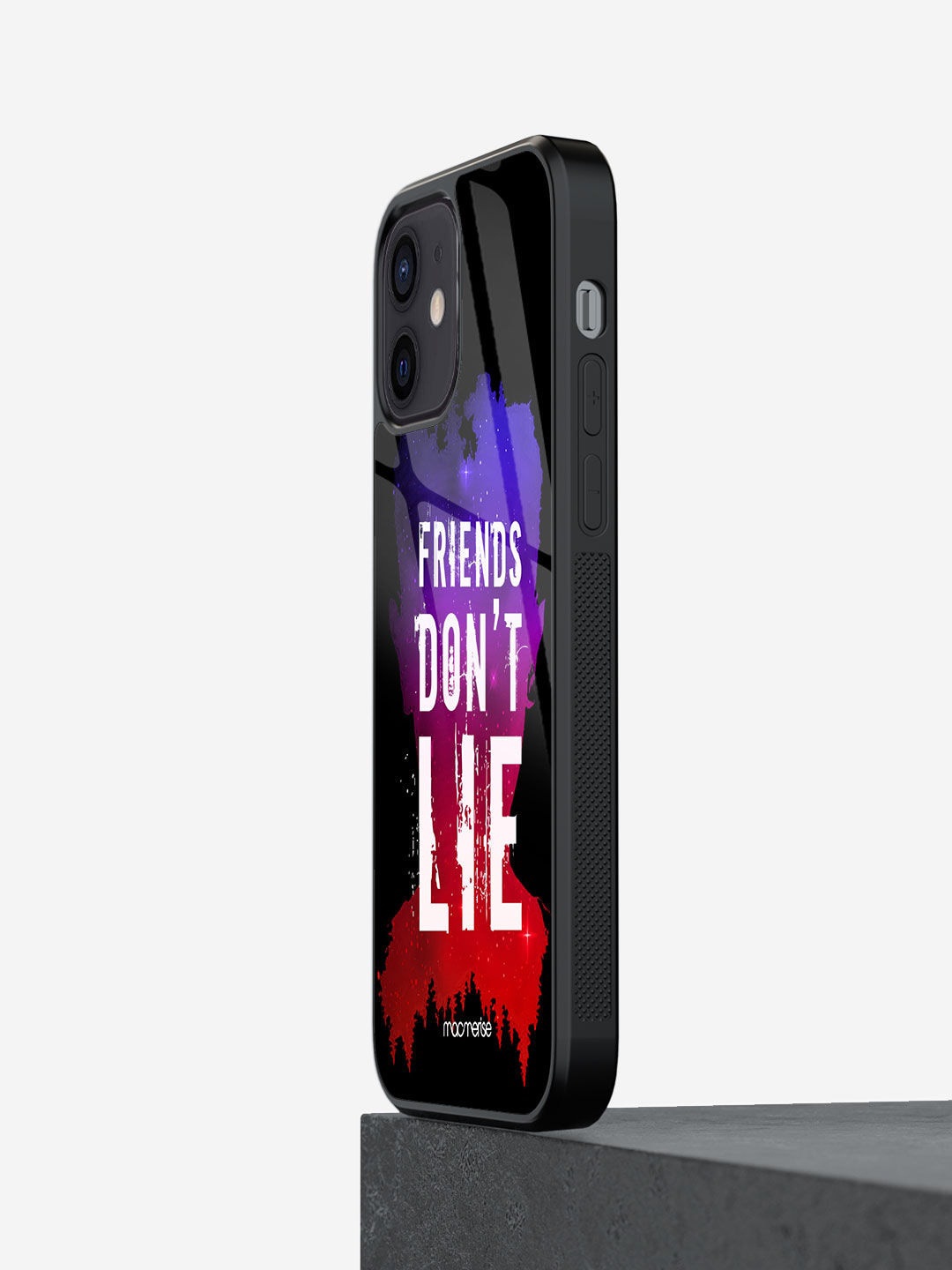 

macmerise Black Typography Printed Iphone 12 Mini Back Case