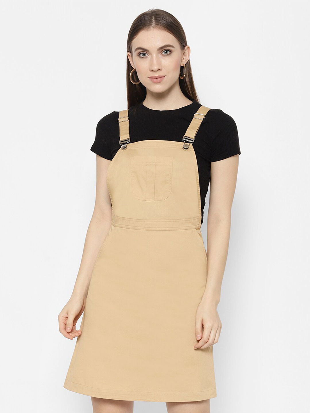 

HOUSE OF KKARMA Beige Pinafore Dress