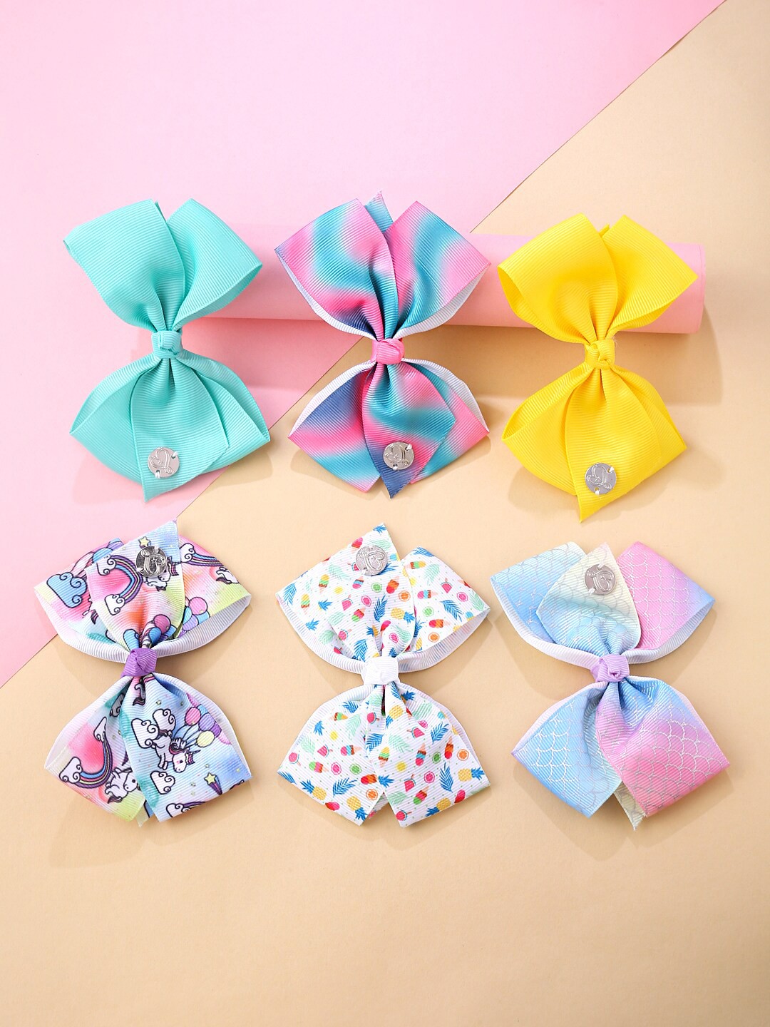 

Melbees by Yellow Chimes Girls Multicoloured Set of 6 Alligator Hair Clip, Multi