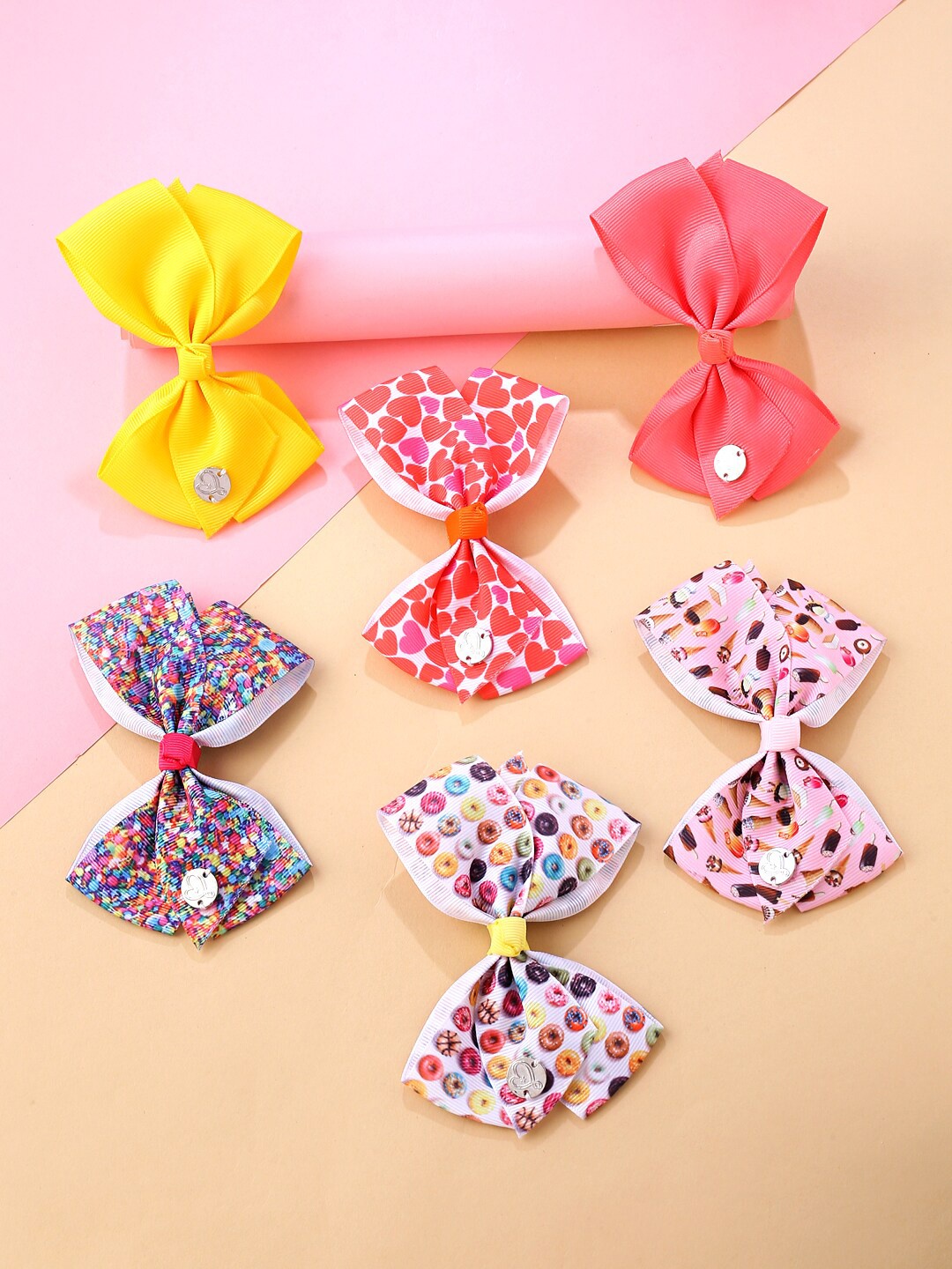 

Melbees by Yellow Chimes Girls Multicoloured Set of 6 Alligator Hair Clip, Multi