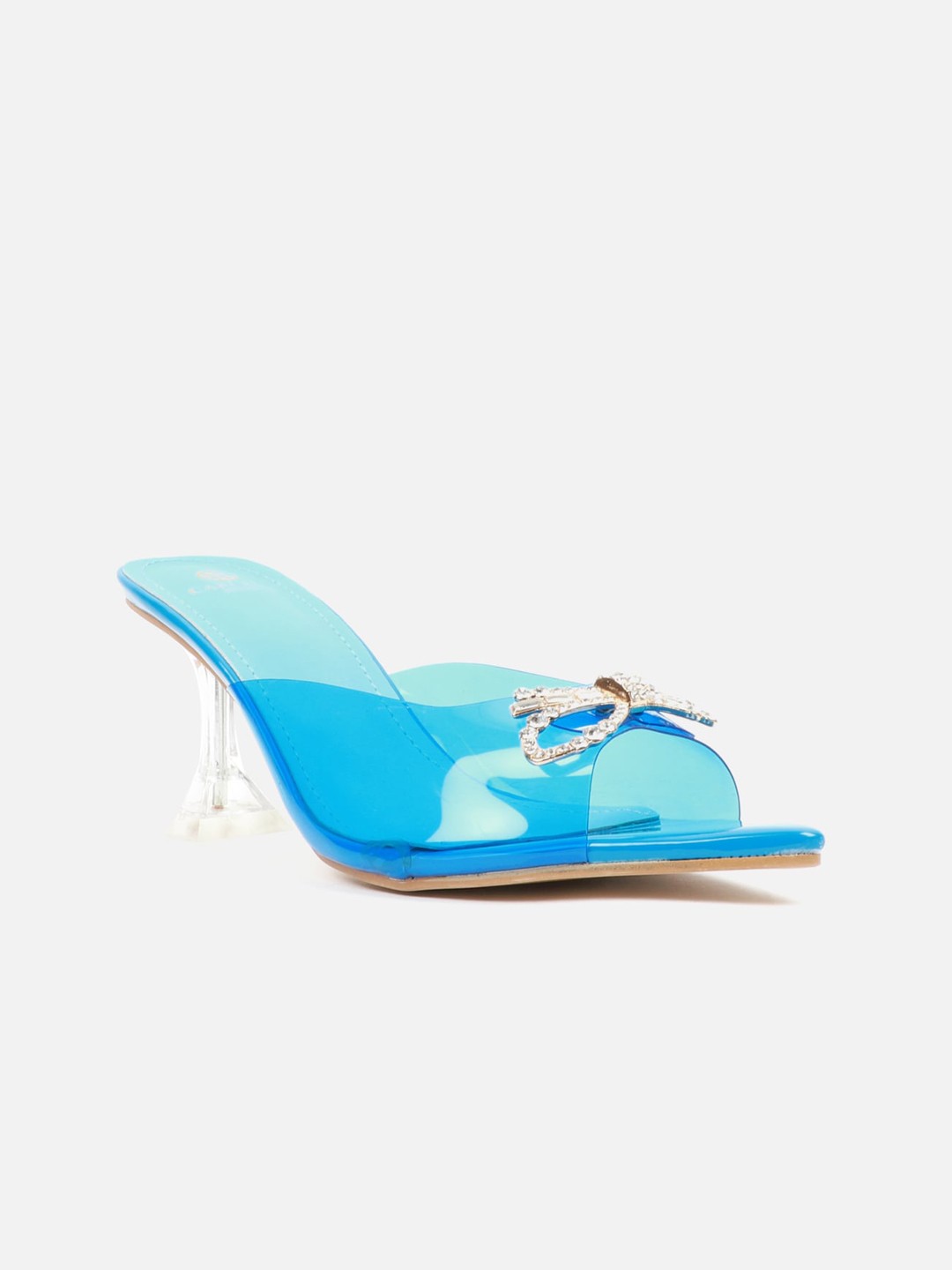 

Carlton London Blue Embellished Slim Heels