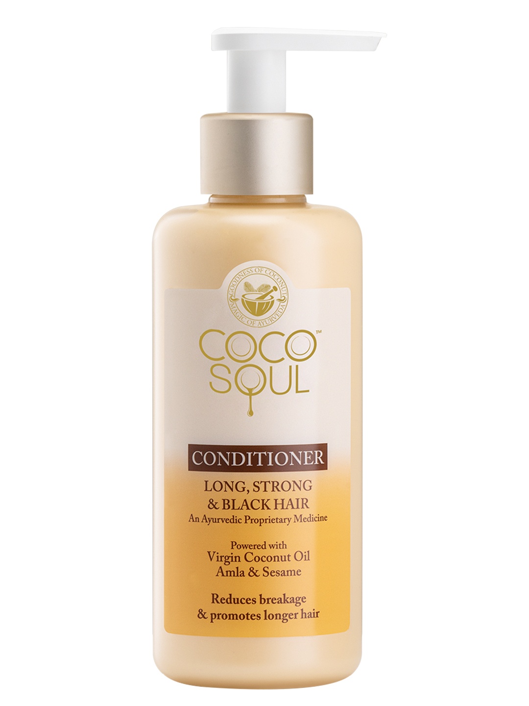 

Coco Soul Conditioner for Long, Strong & Black Hair with Amla & Sesame - 200ml, Brown