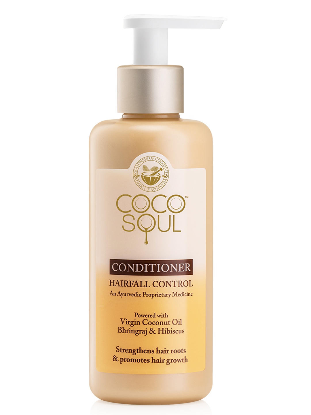 

Coco Soul Hair Fall Control Conditioner with Bhringraj & Hibiscus - 200 ml, Brown