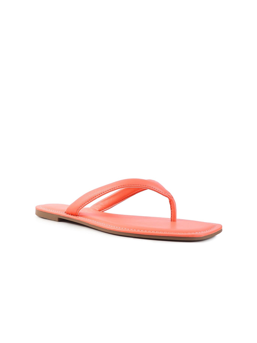 

London Rag Women Coral Square Toe T-Strap Flats