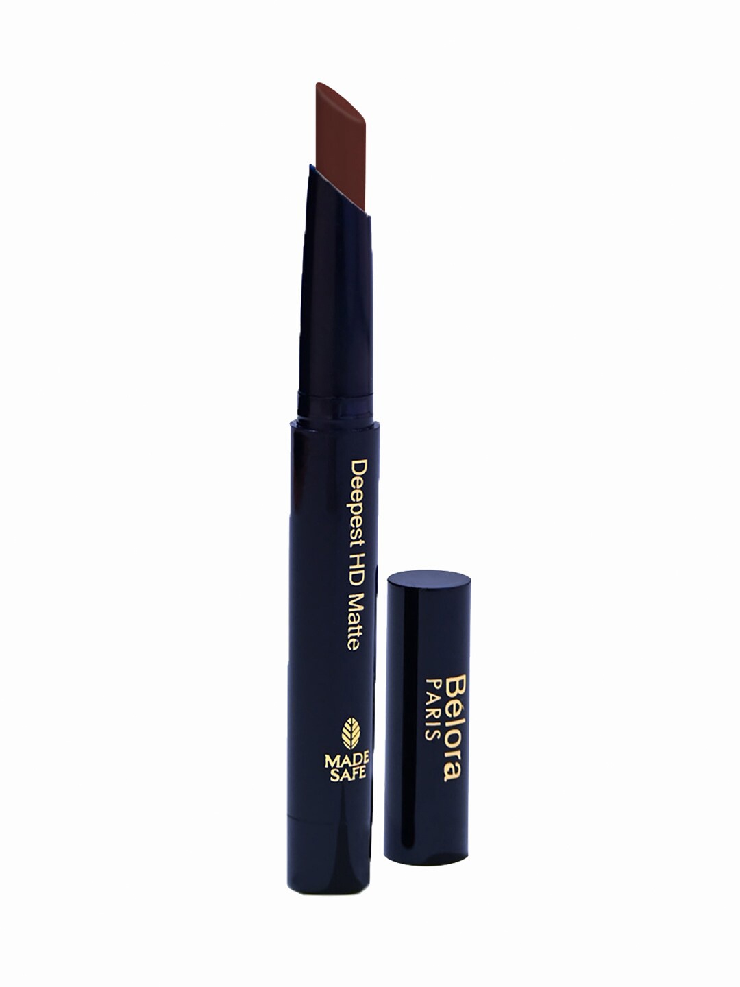 

Belora Paris Deepest HD Matte Sustainable Lipstick with Vitamin E & Jojoba Oil 1.2 g - Boardroom Prep, Brown