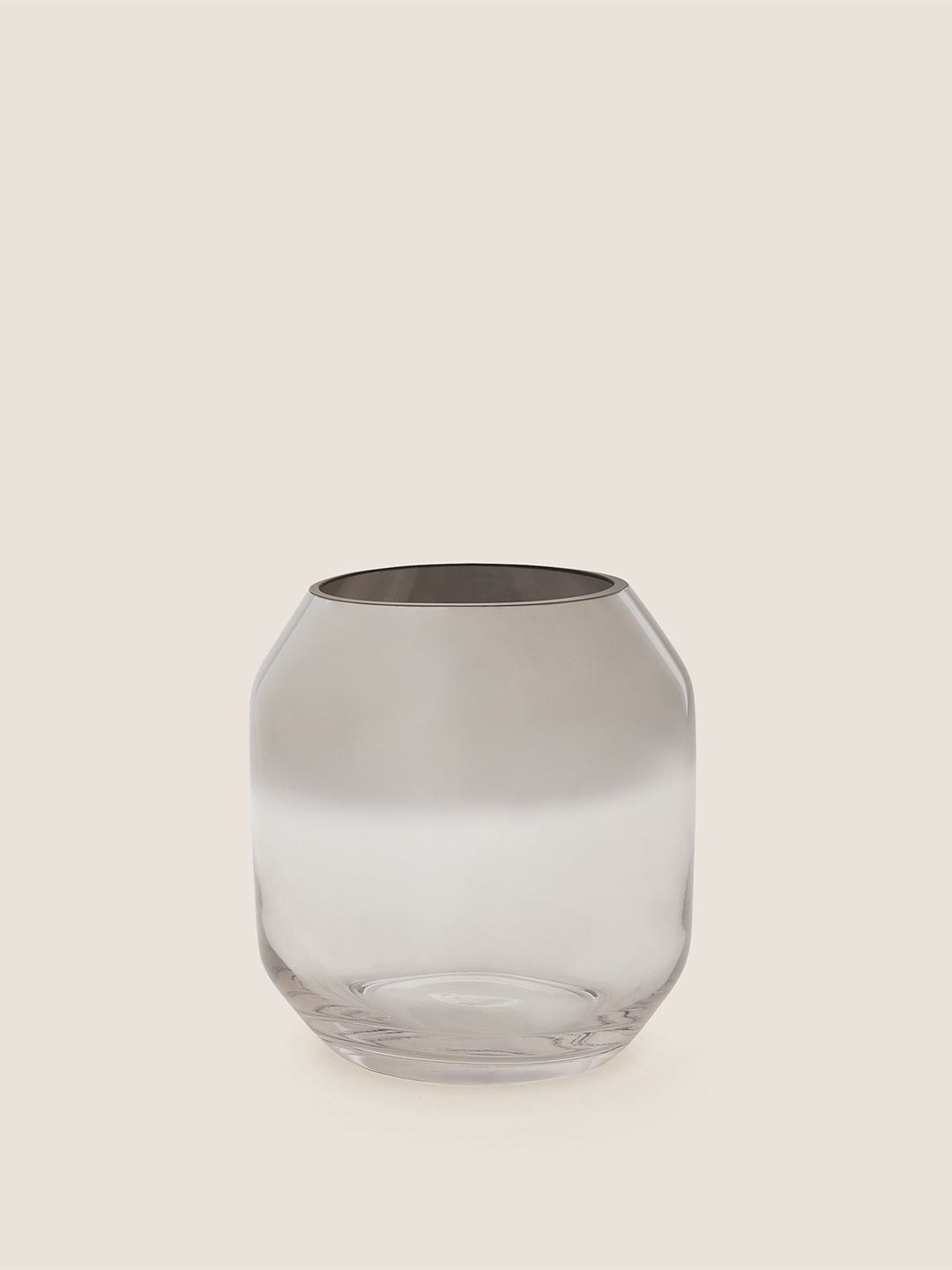 

Marks & Spencer Silver & Transparent Ombre Glass Vase