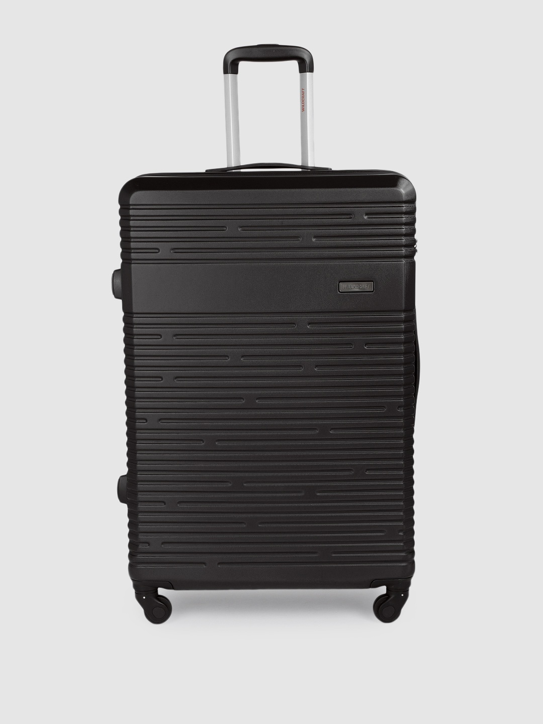 

Wildcraft Gypsos Textured Large Trolley Suitcase, Black