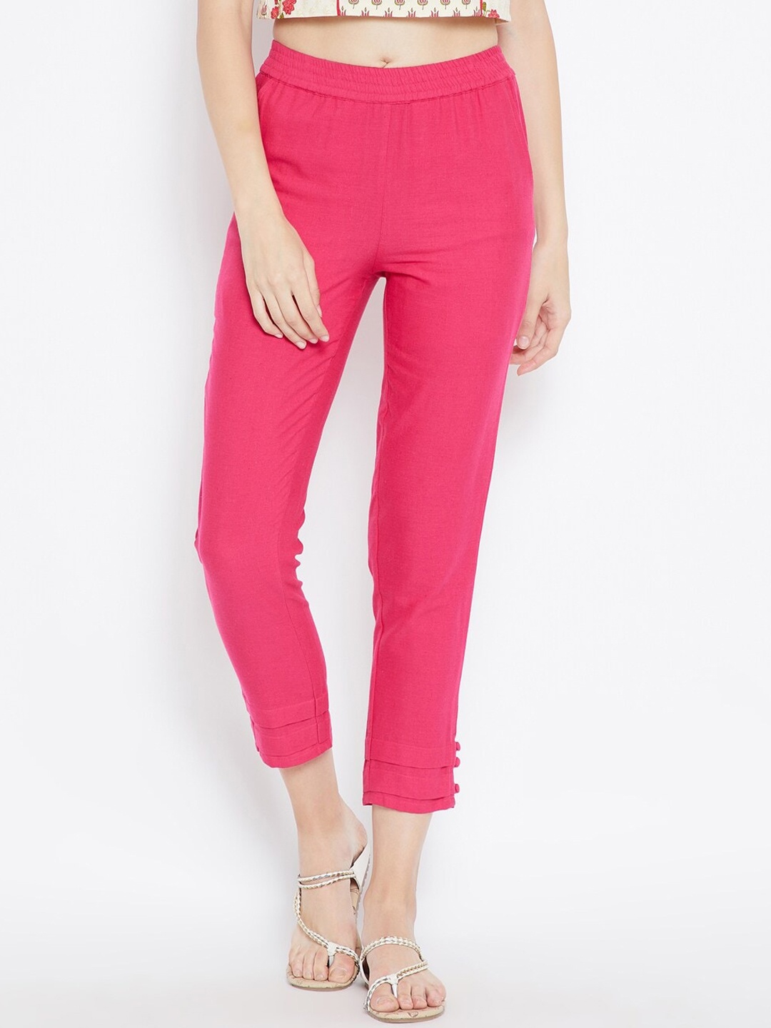 

Be Indi Women Fuchsia Trousers