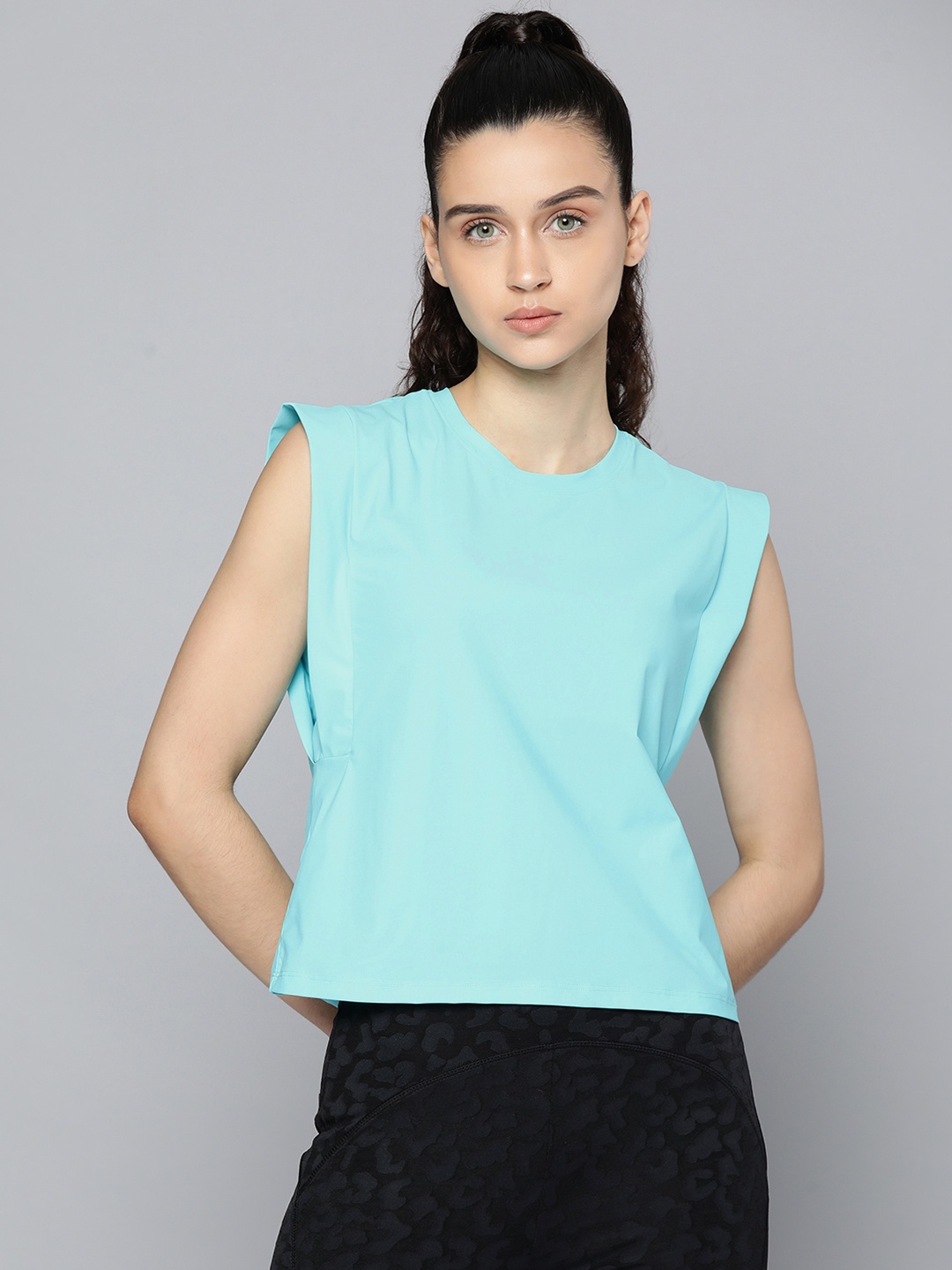 

Fitkin Women Blue Solid T-shirt
